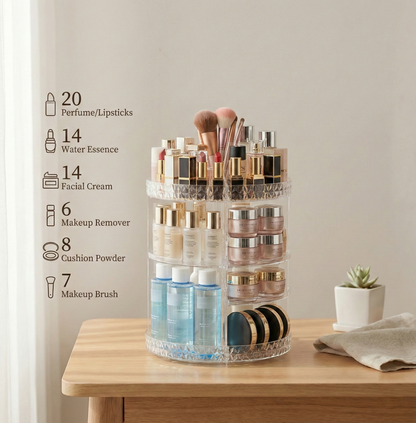 Rotating Vanity Organizer